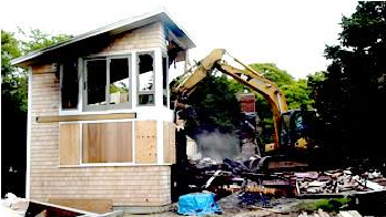 before - damaged home